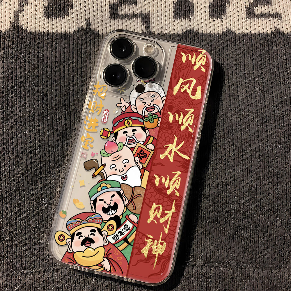 顺风顺水财神荣耀80手机壳70pro/PLAY60SE/50/v40/X30i/x1e0Magic