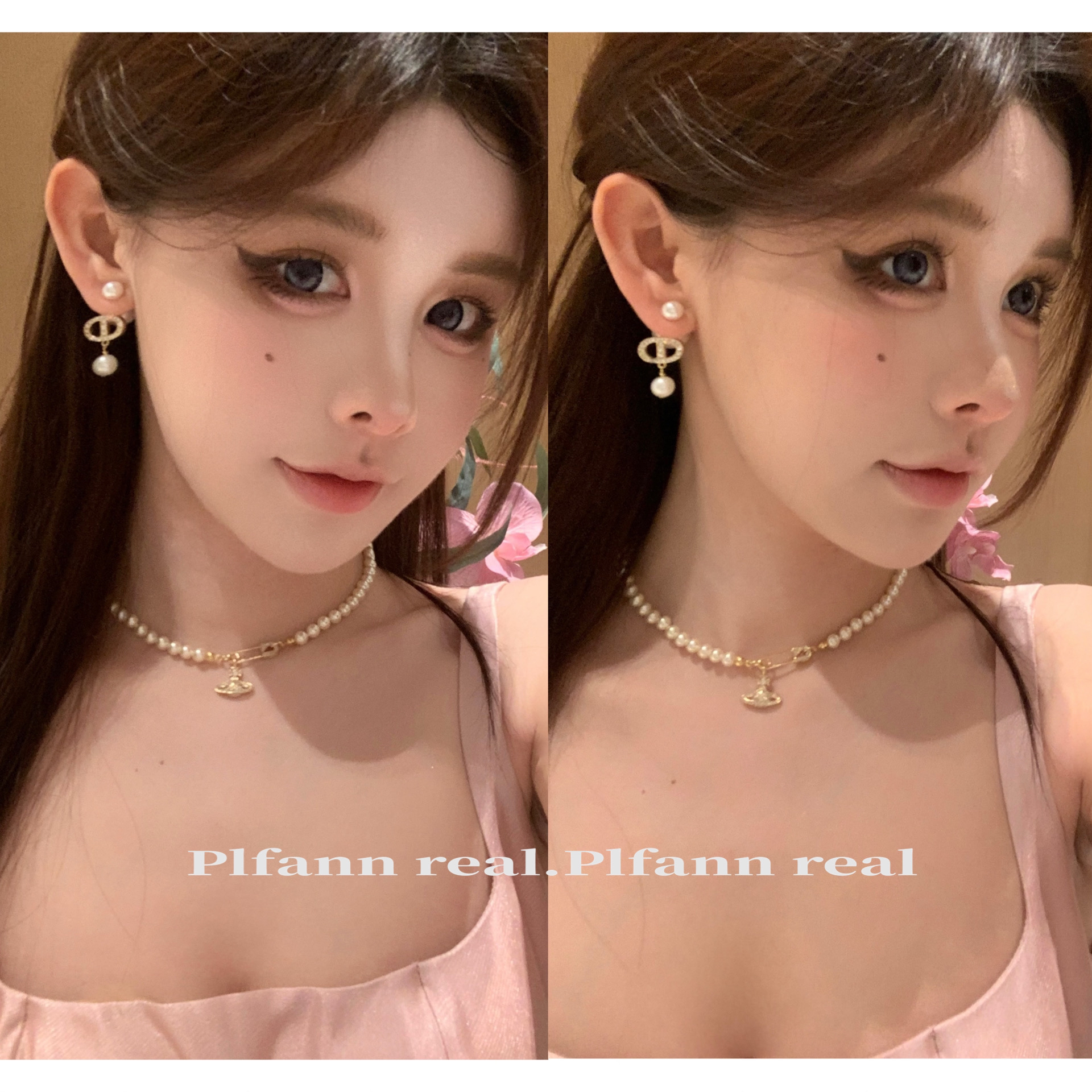 铜合金仿珍珠耳饰 雪雪同款时尚气质设计流苏耳环耳饰 P0597