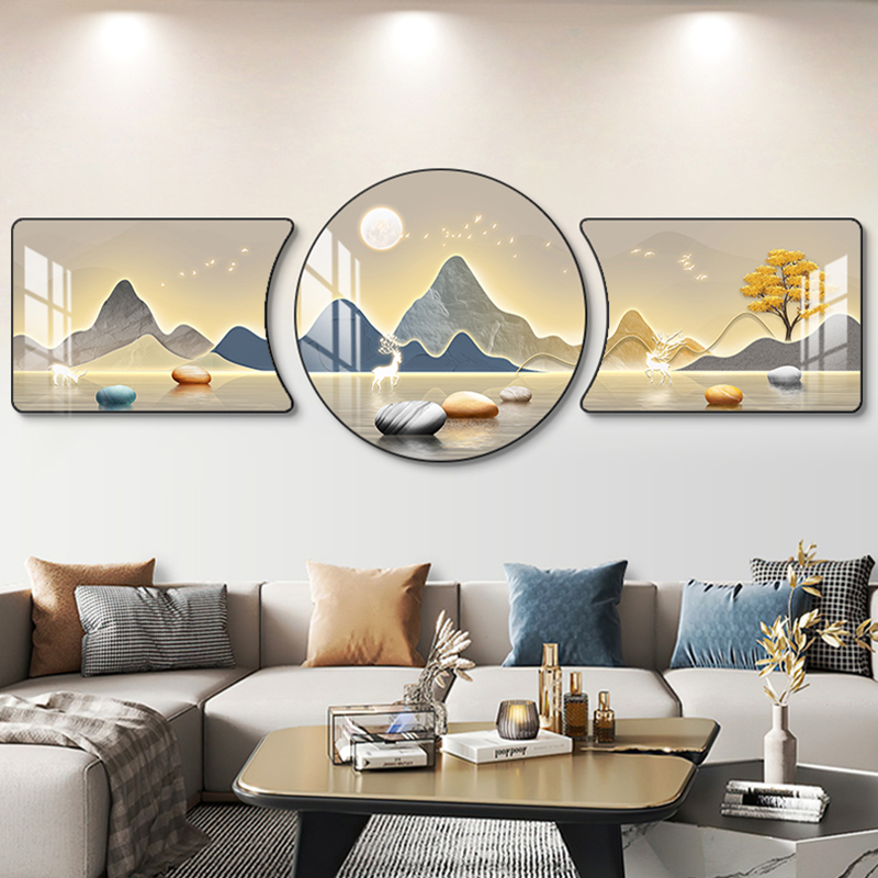 【2025】石来运转客厅三联装饰画