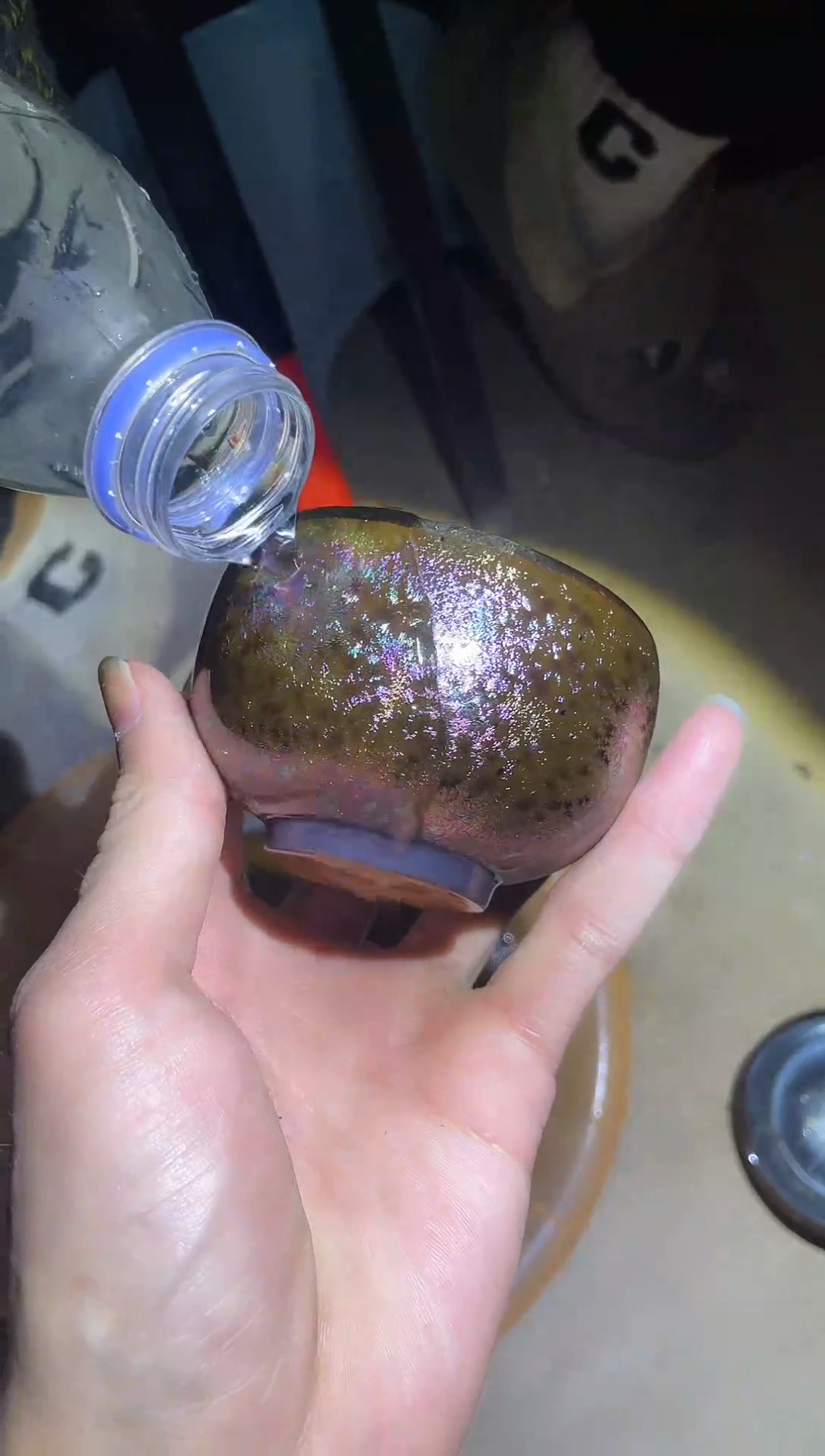 【闪购商品】陶茶盏彩钻杯