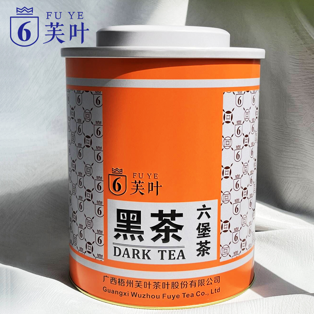 芙叶（ 六堡茶·八年藏） 榔韵 精选广西梧州 黑茶  500g大铁罐装