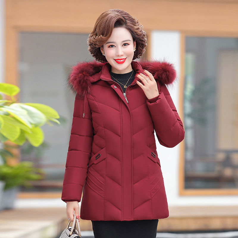 中老年妈妈棉袄老年人棉袄短款中老年人妈妈装母亲衣服冬季加厚