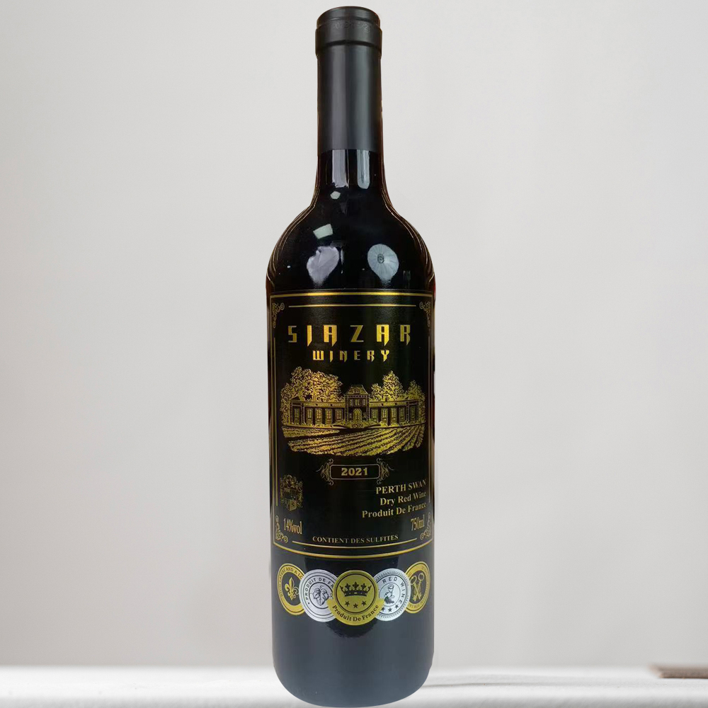 珀斯天鹅干红葡萄酒750ML红酒14度酒吧约会微醺晚安酒聚会送礼