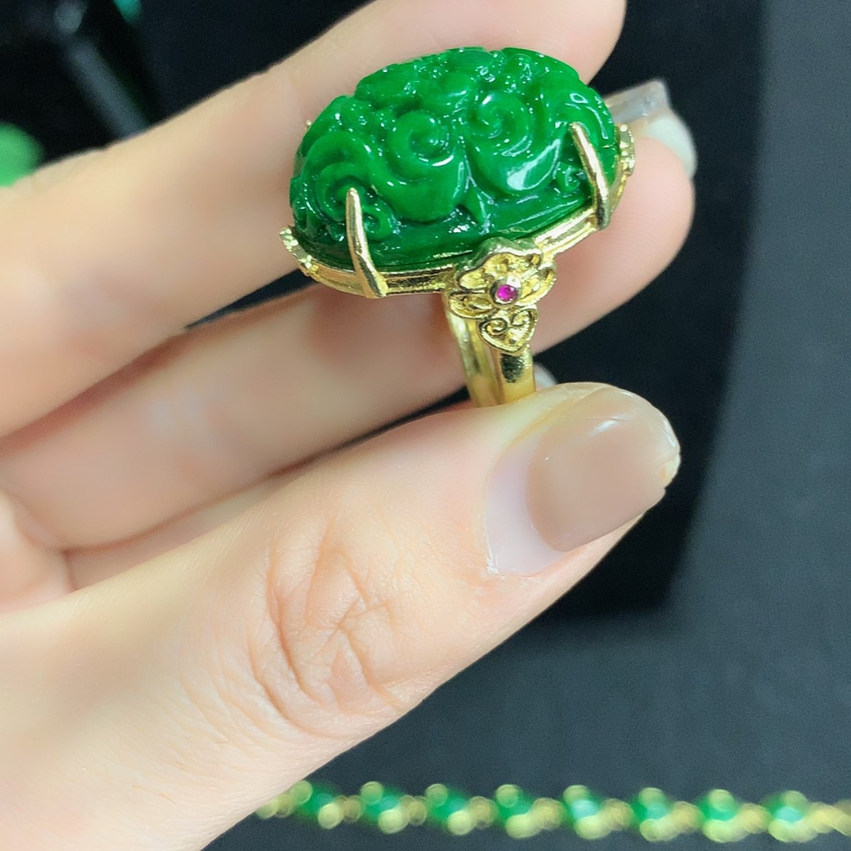 【闪购商品】翡翠戒指未镶嵌