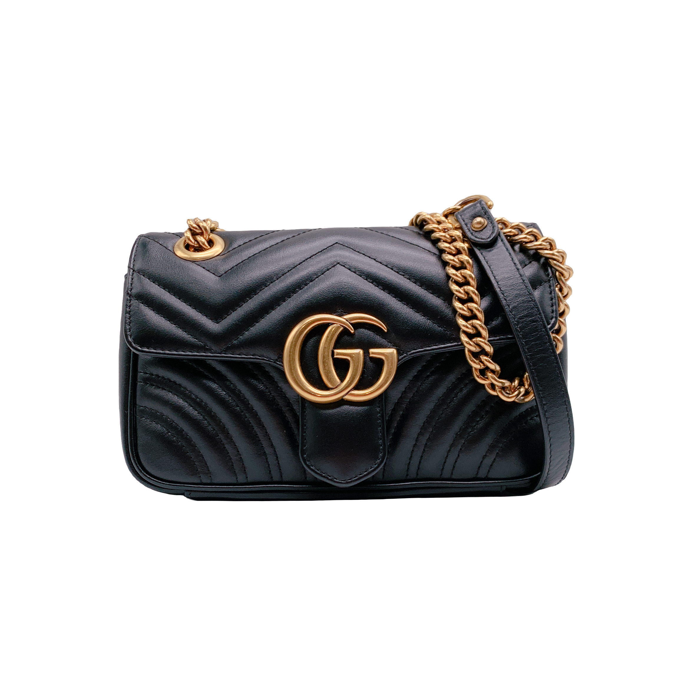 99新 GUCCI/古驰 马蒙 22/26 黑金红金白金