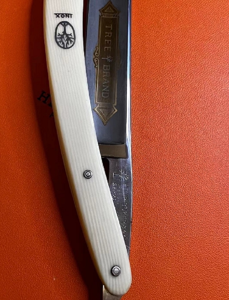 手动老式理发店日本剃须刀剃光头