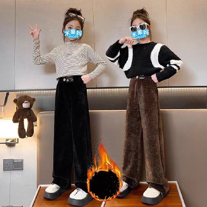 儿童一体绒时尚休闲裤D5330