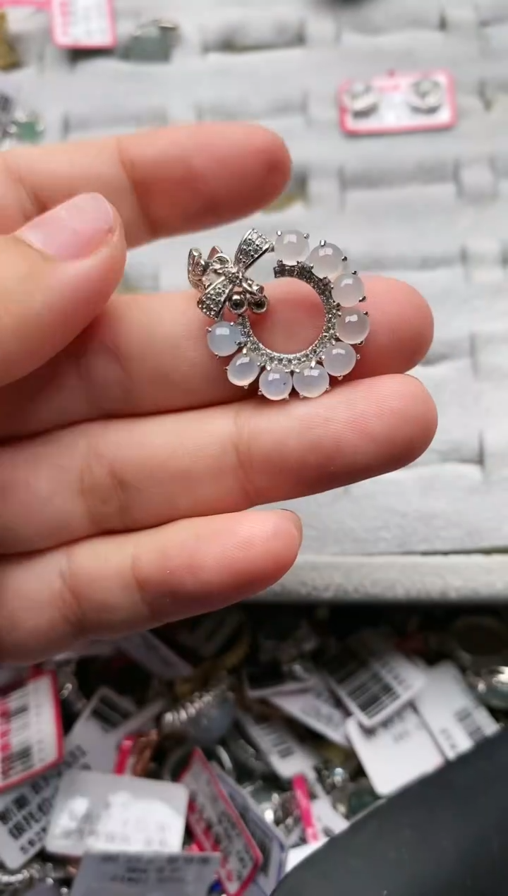 【闪购商品】翡翠颈饰银S925镶嵌444444   7