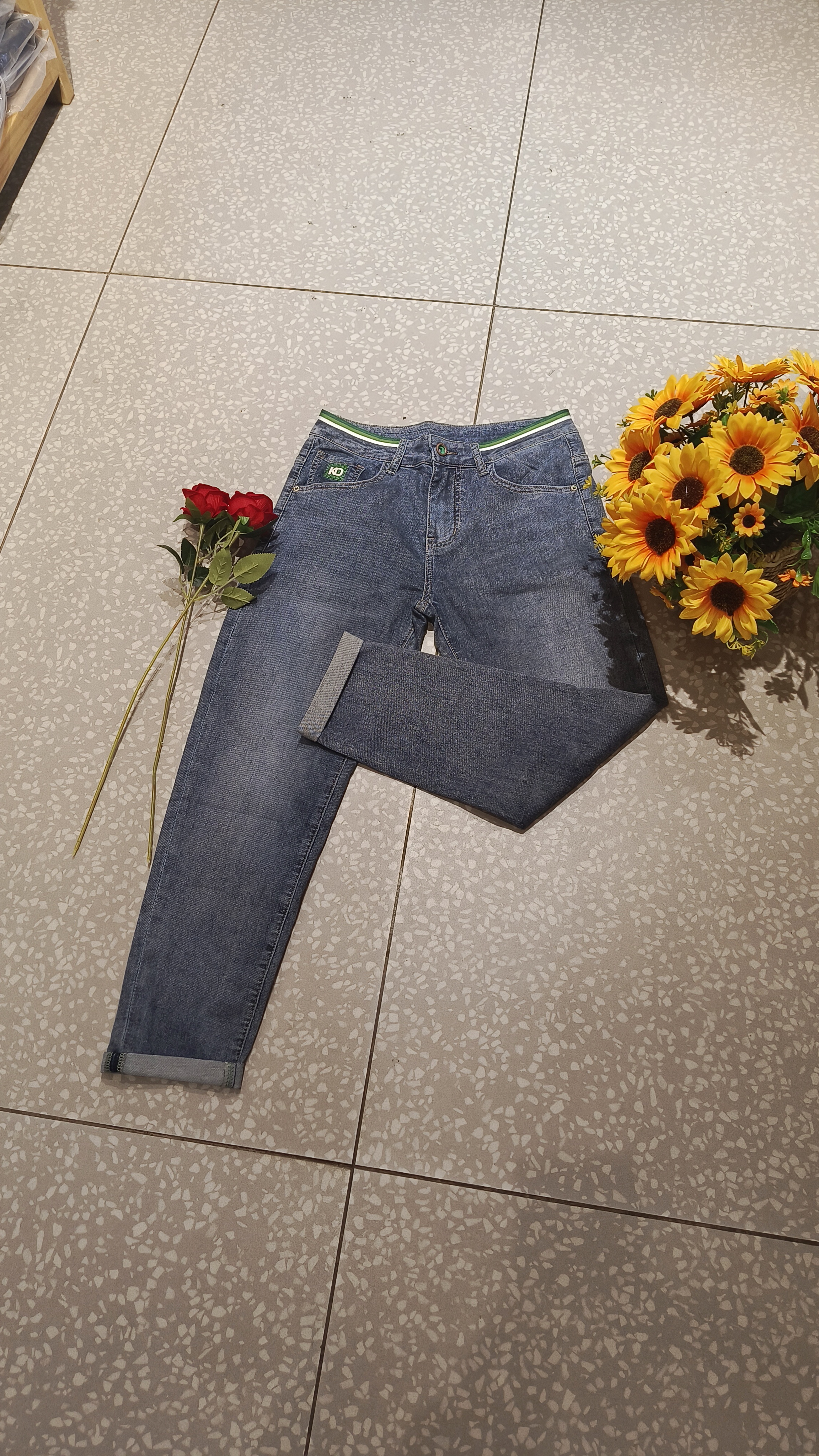 男士潮流时尚牛仔裤裤子蓝色537071