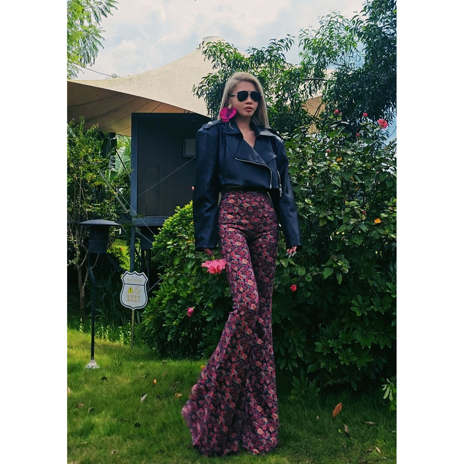 【新花色】AOAOMISSSHOP鳌鳌家秋冬款高腰弹力大喇叭长裤