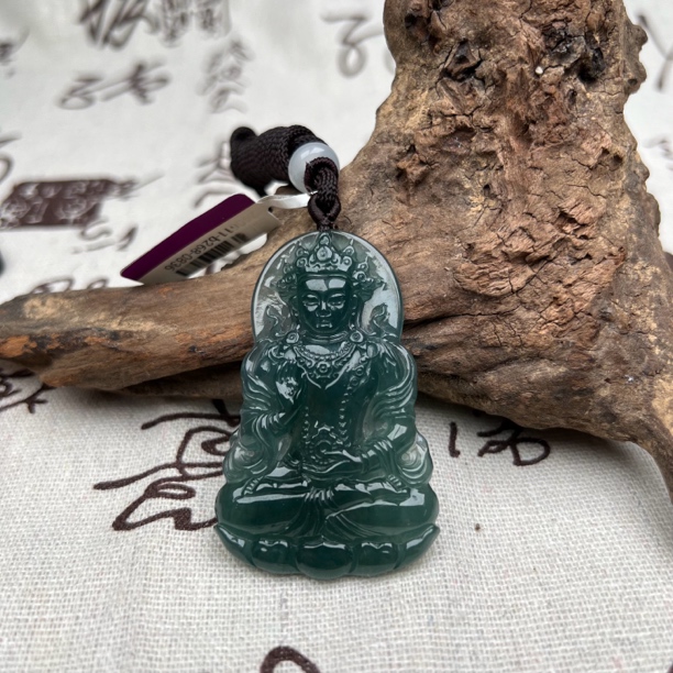 8830每人限购一单（多样性发1件）天然A货正宗翡翠吊坠招财玉度母