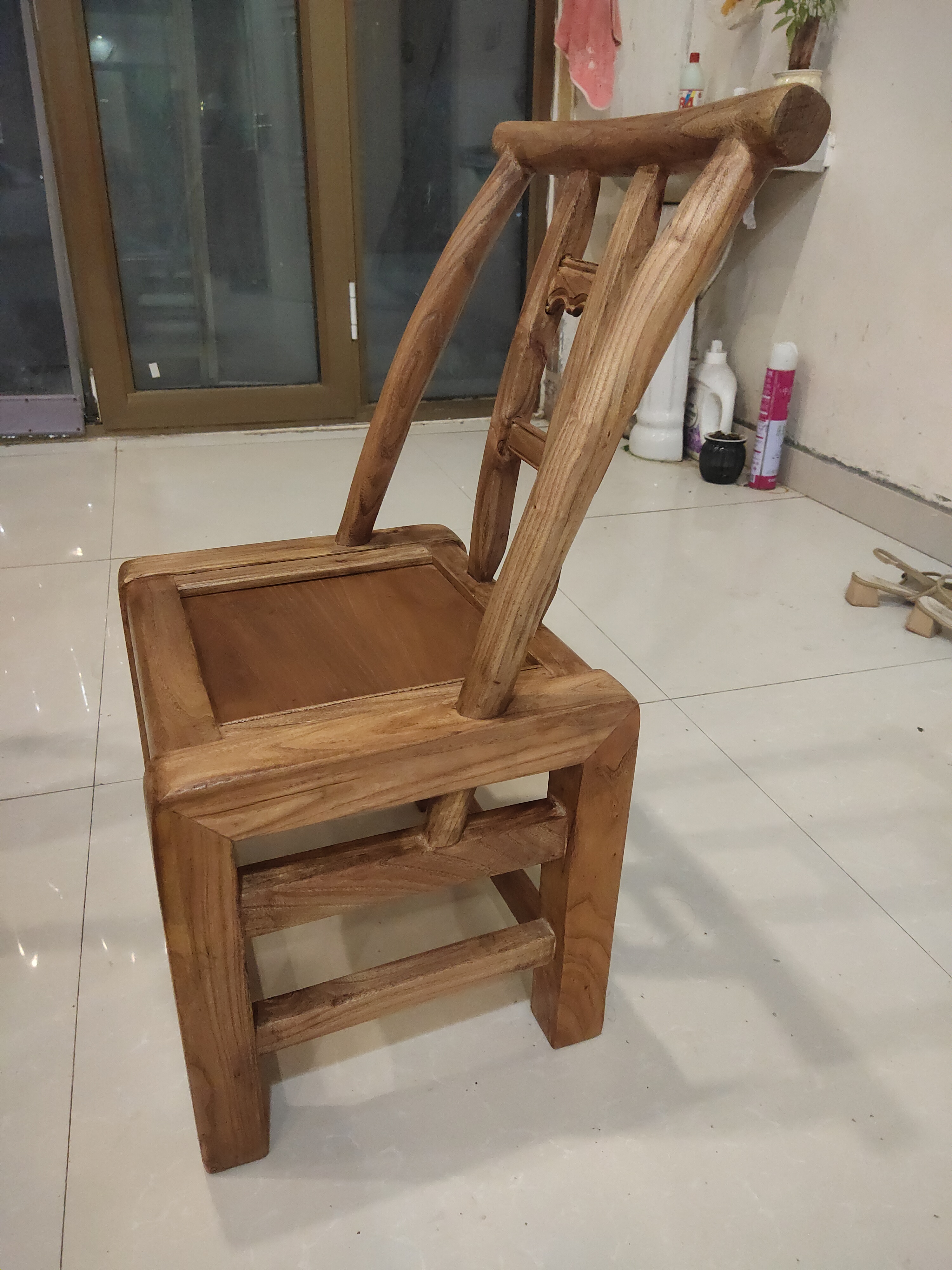 小椅子 老榆木 风化木 诧寂风 民宿