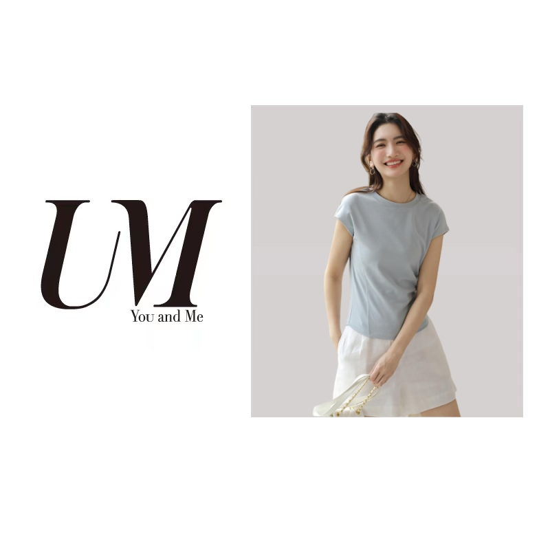 【U.M】瘦瘦T休闲百搭女士纯色圆领T恤