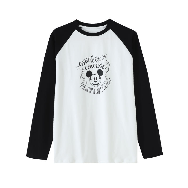 【U.M】经典童趣减龄米奇插肩打底T恤卡通