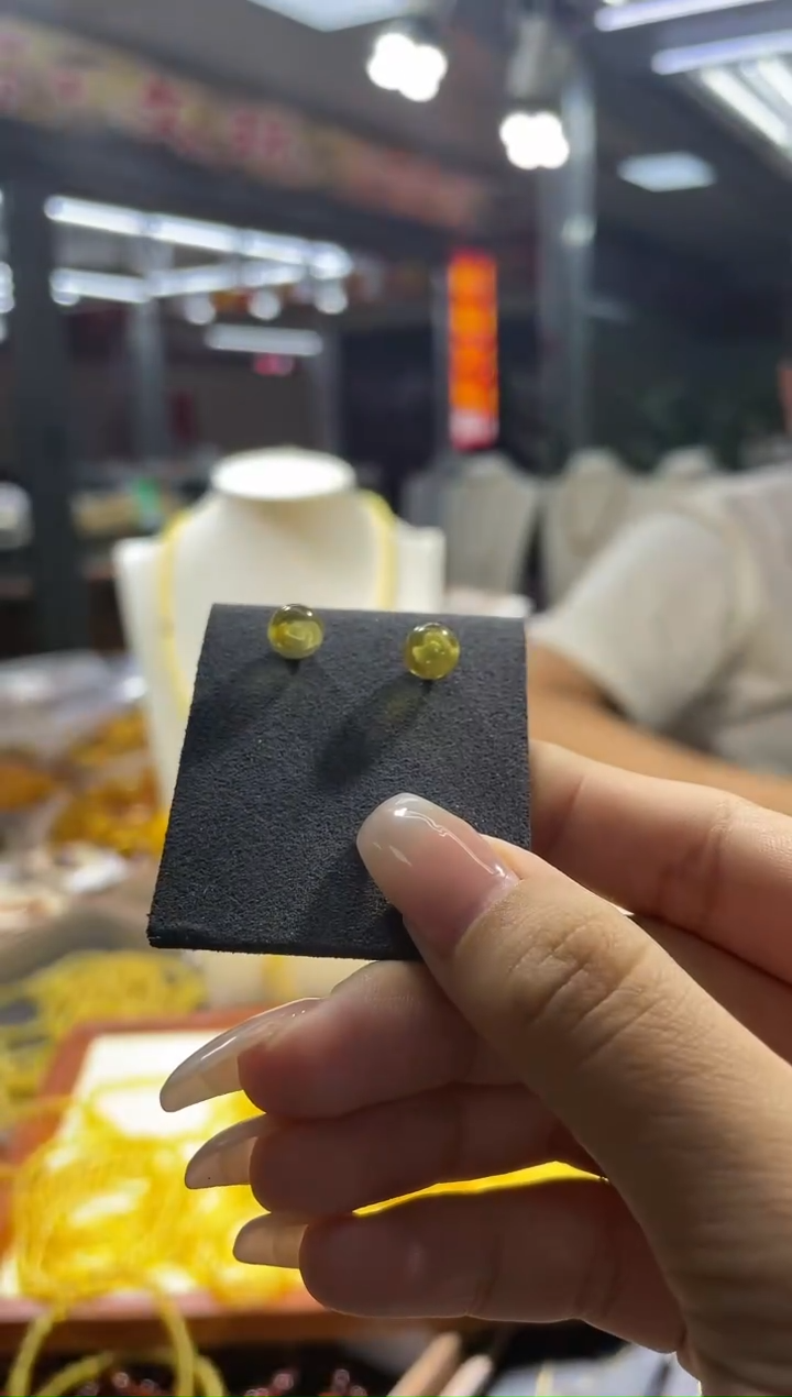 【闪购商品】琥珀耳饰未镶嵌琥珀耳饰
