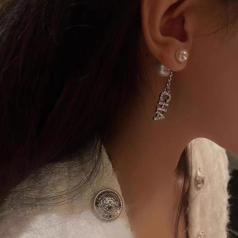 铜合金仿珍珠耳饰 3037小众设计高级感耳环