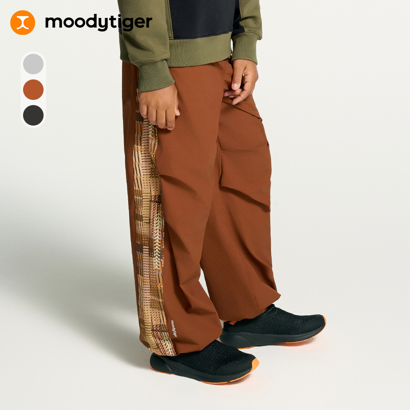 moodytiger【活动长裤28】新中性防风拒水户外运动透气速干长裤
