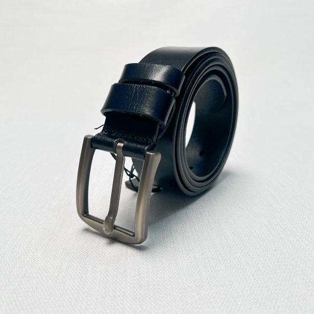 头层牛皮单层针扣腰带男士休闲百搭简约复古高档