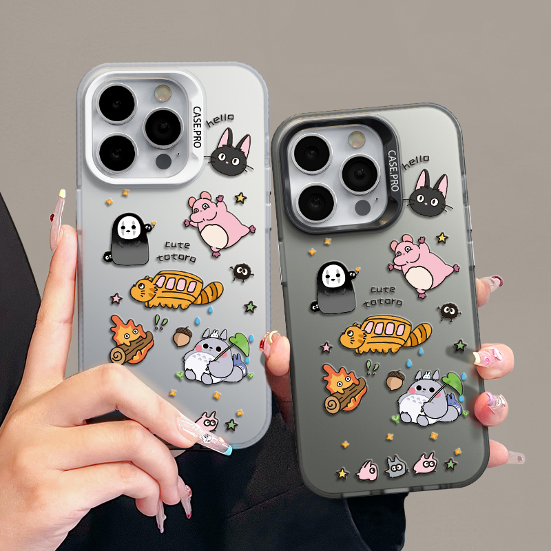 适用苹果15潮流iPhone14手机壳13p华为卡通x荣耀nova创意mate龙猫