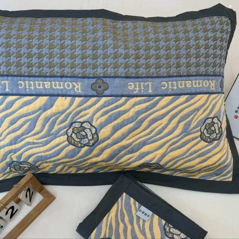 【千鸟小香】52*78cm枕巾舒适亲肤柔软枕巾一对装 四季可用