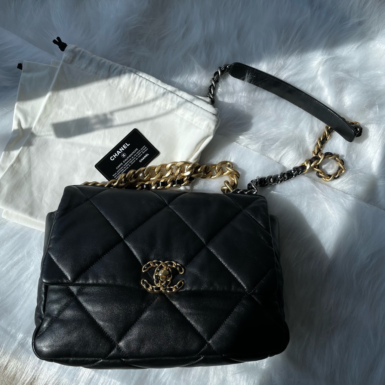 95新 Chanel/香奈儿 19bag中号