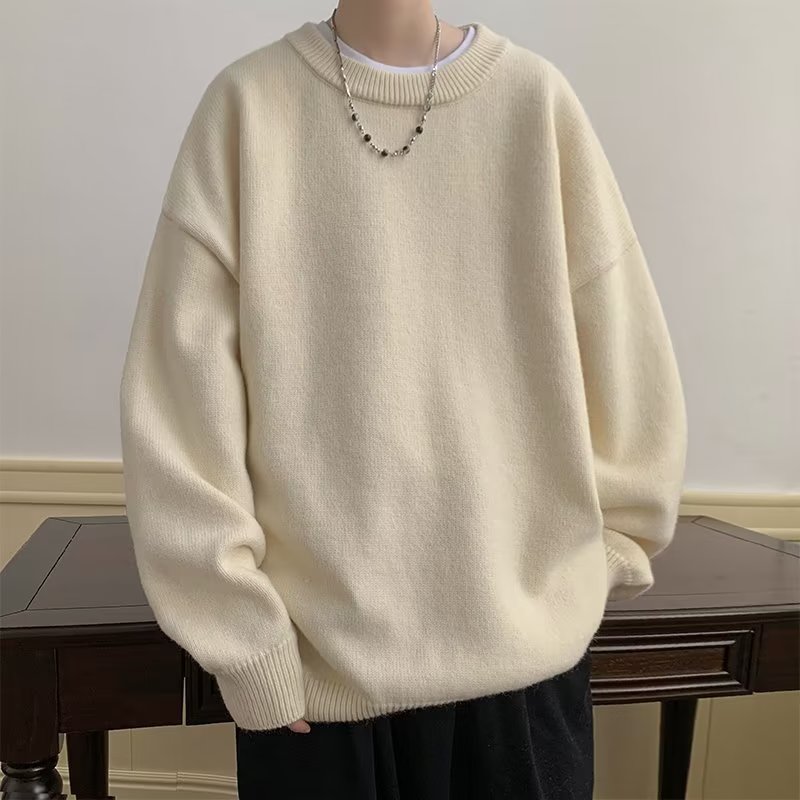 男款新款毛衣男秋冬款慵懒风高级感日系复古青少年内搭打底针织衫