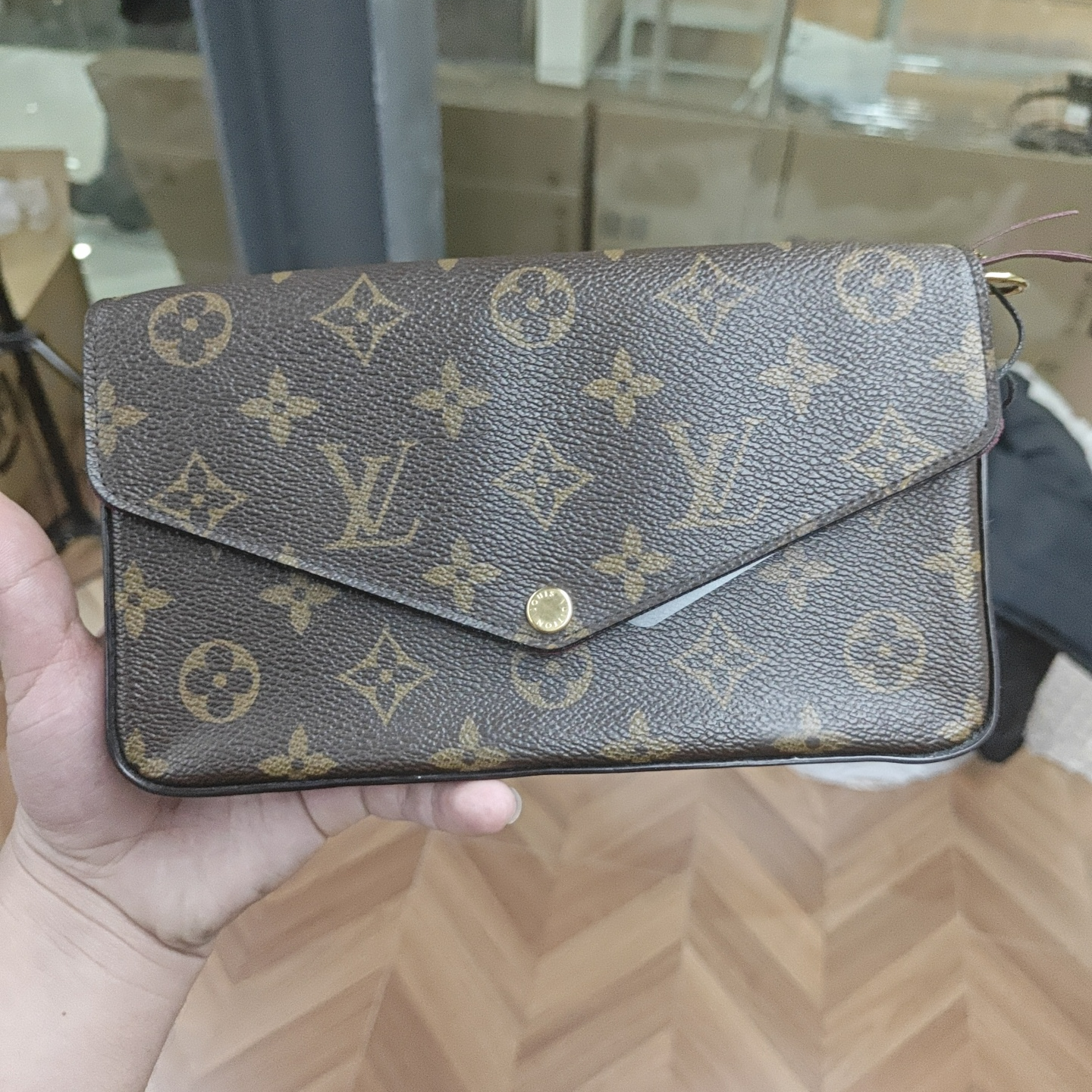 95新 LV 【桔夕林泽专属】B14/LV/三合一老花包