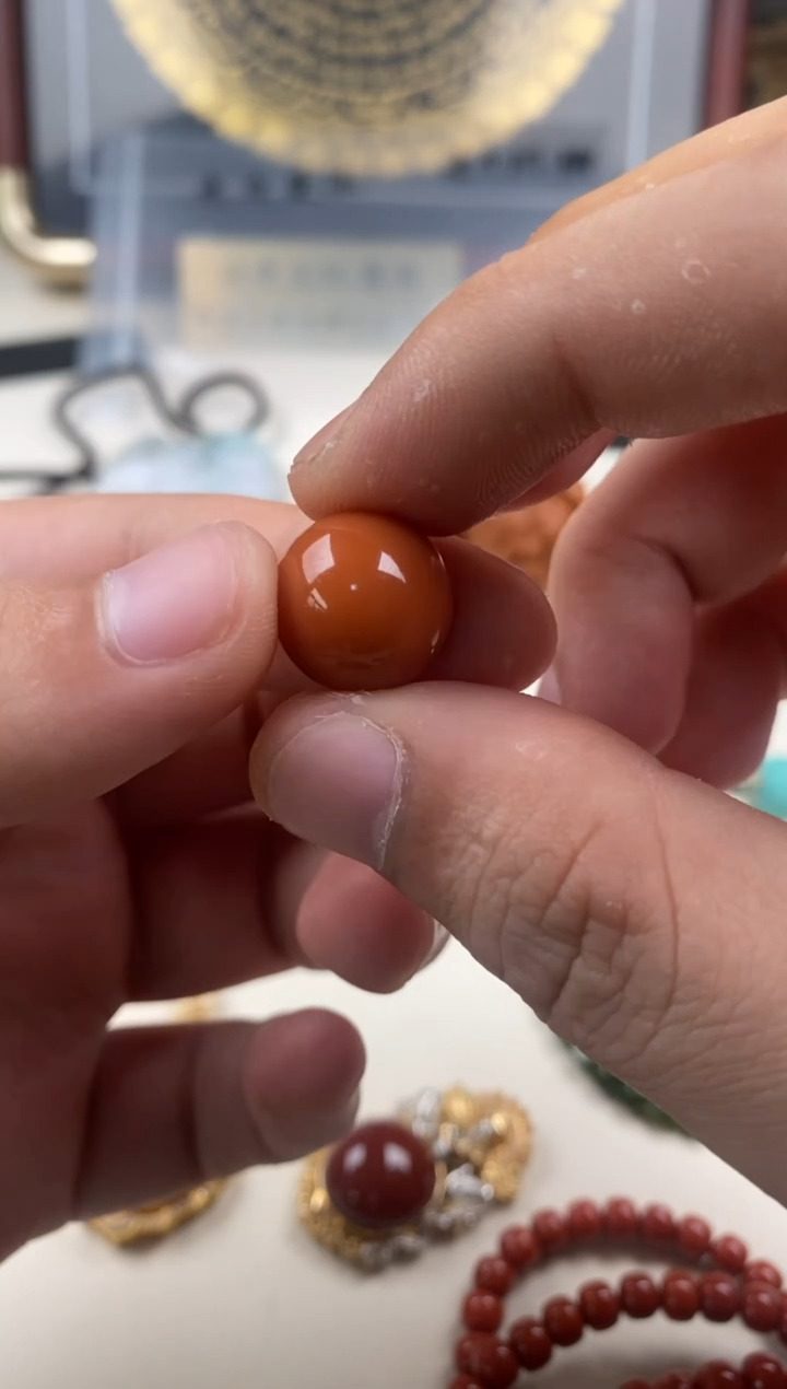 【闪购商品】南红玛瑙配饰未镶嵌南红瓦西顶珠配饰