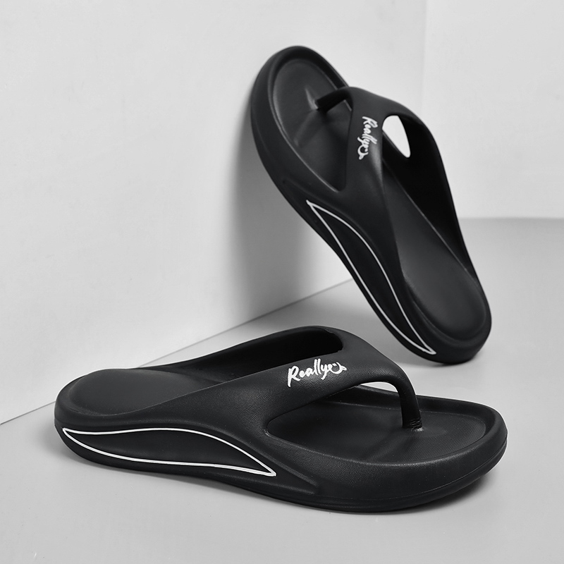 比物网红休闲夏厚底防滑沙滩凉拖鞋人字拖鞋软底防水简约潮流个性