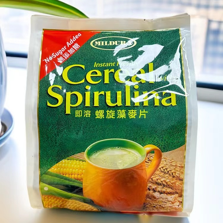 即溶螺旋藻麦片谷物营养暖胃早餐