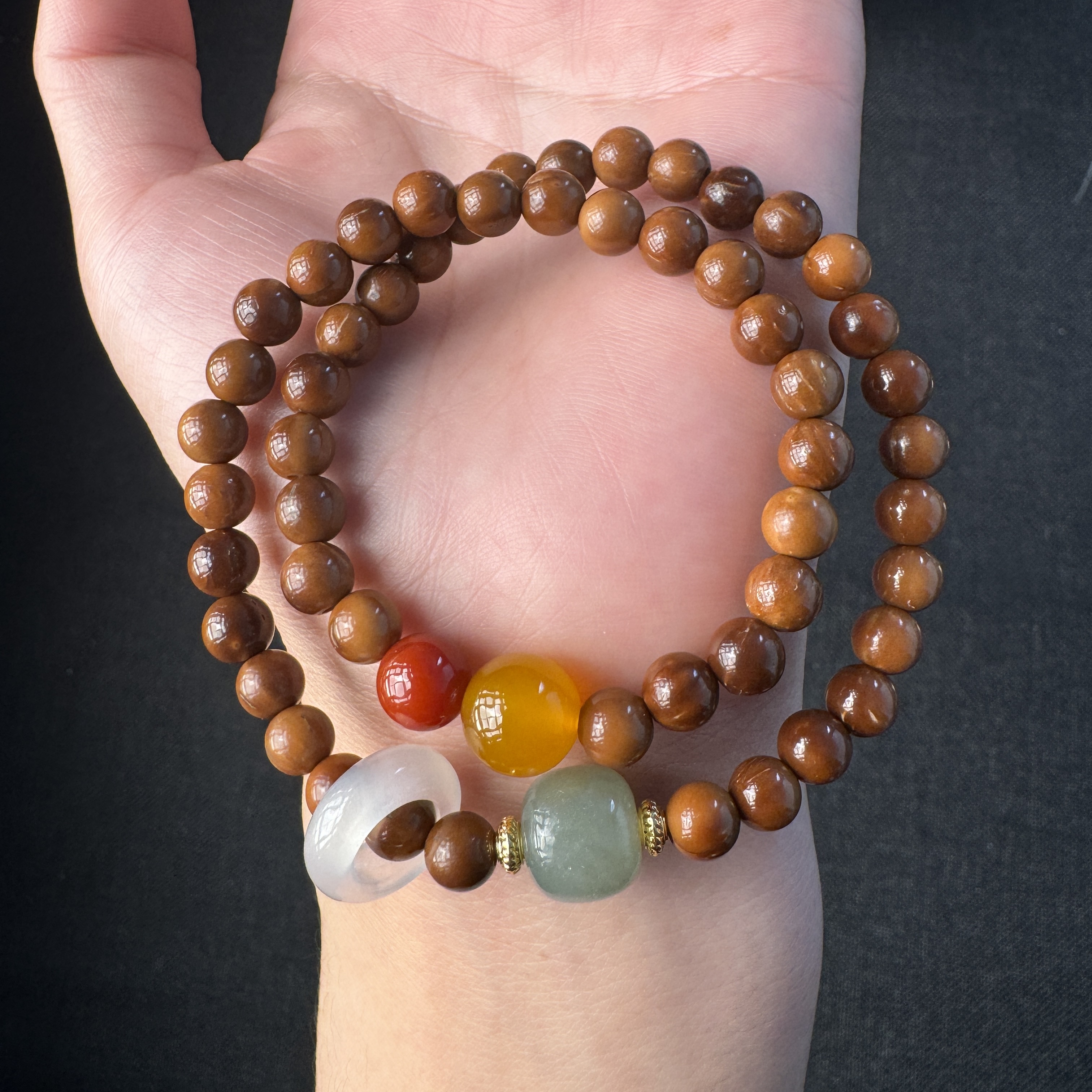 库克跑环双圈手串K48 6mm