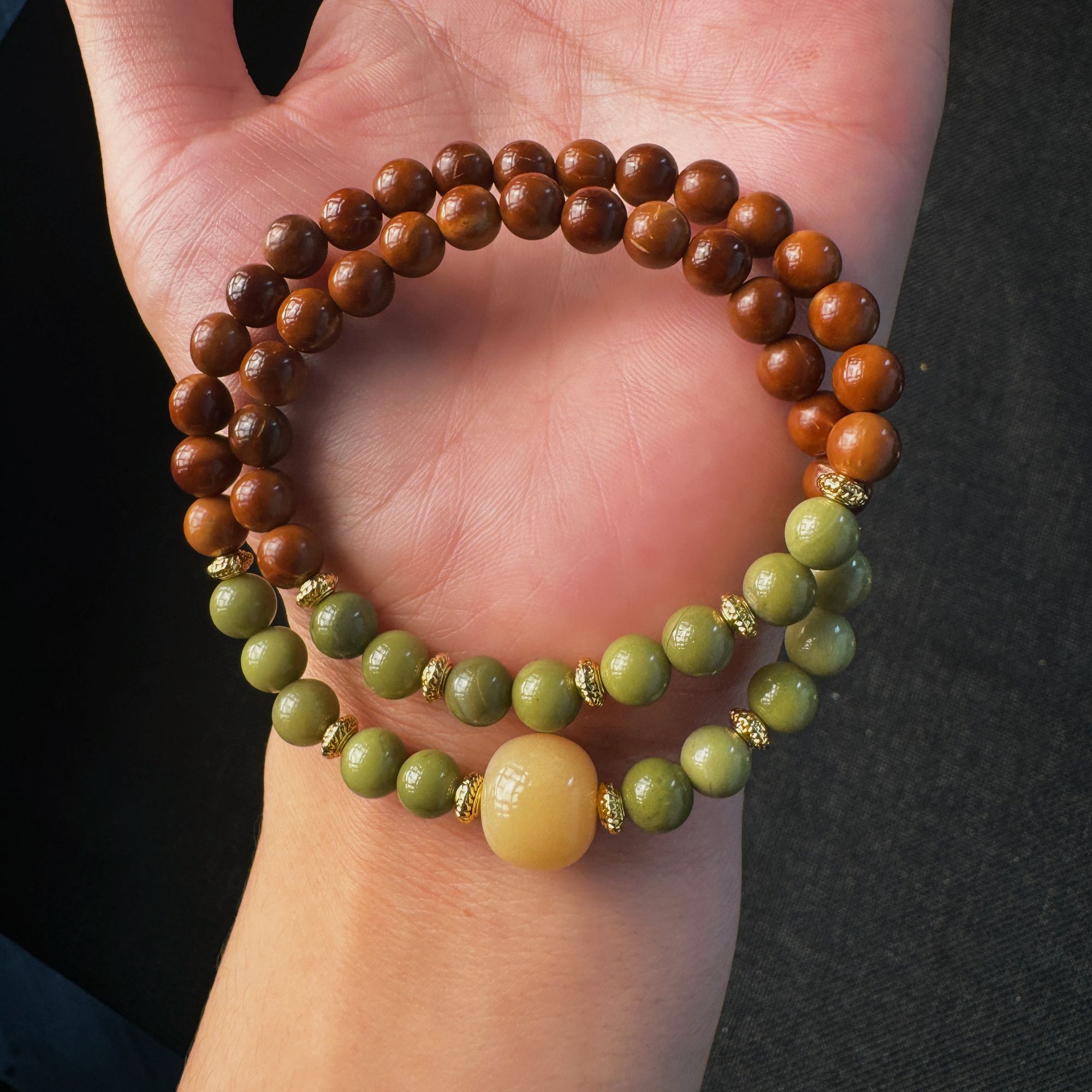 库克阿拉善双圈手串K41 6mm