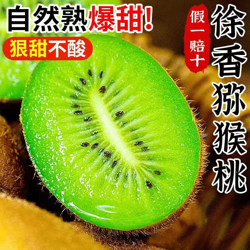 【拍15枚送15枚】陕西徐香猕猴桃坏果包赔新鲜水果60g起 放软吃