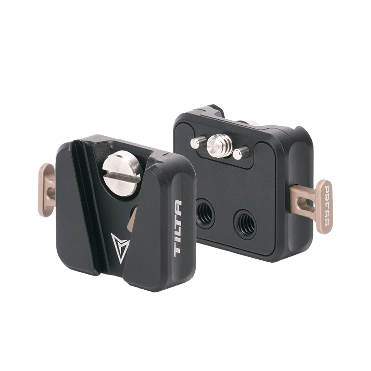 【宋导专属】1/4定位孔转V口转接件便携电池挂板金属小型快拆