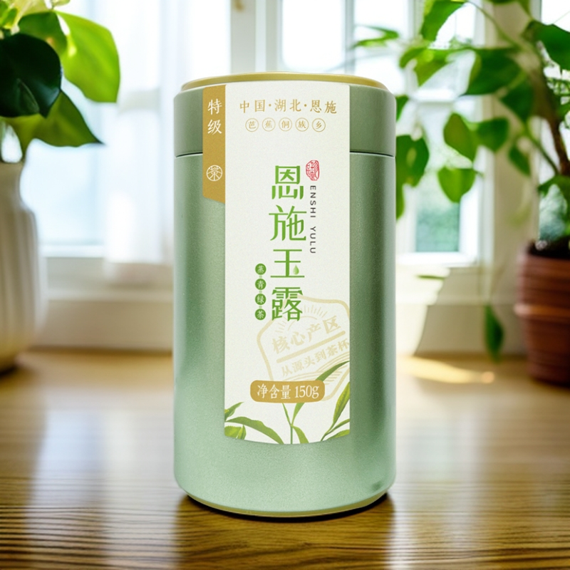 恩施玉露特级蒸青明前针型绿茶2024年新茶40g/150g/罐装手工采茶