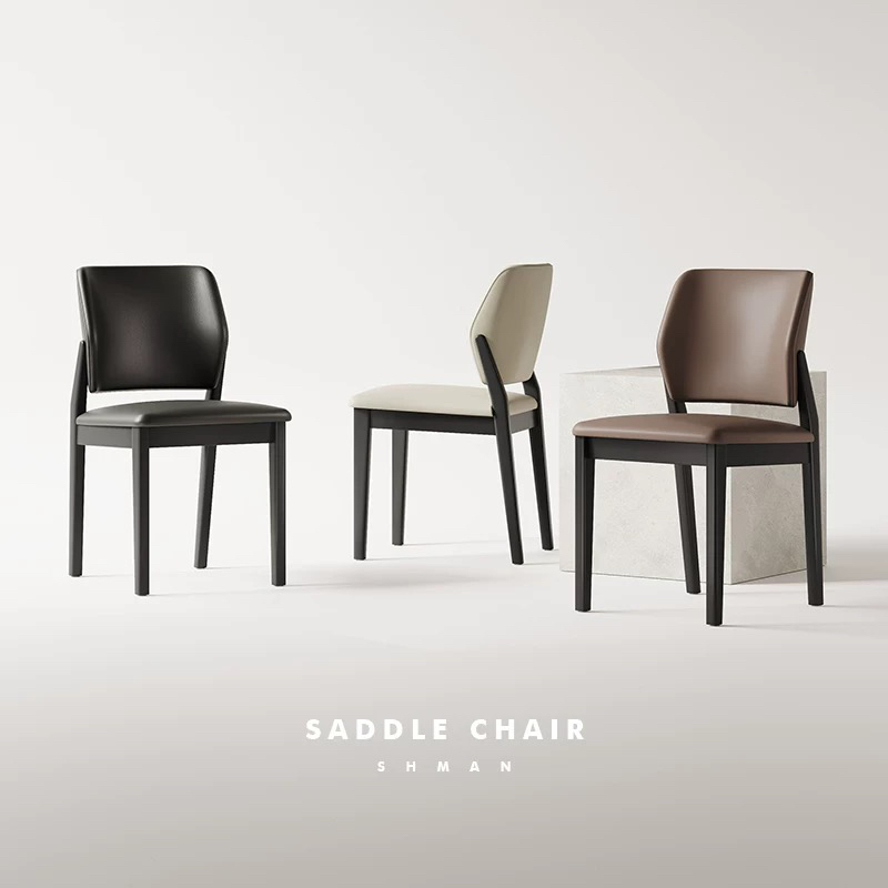 北欧实木餐椅家用极简软包靠背椅简约酒店餐厅现代网红餐桌椅凳子