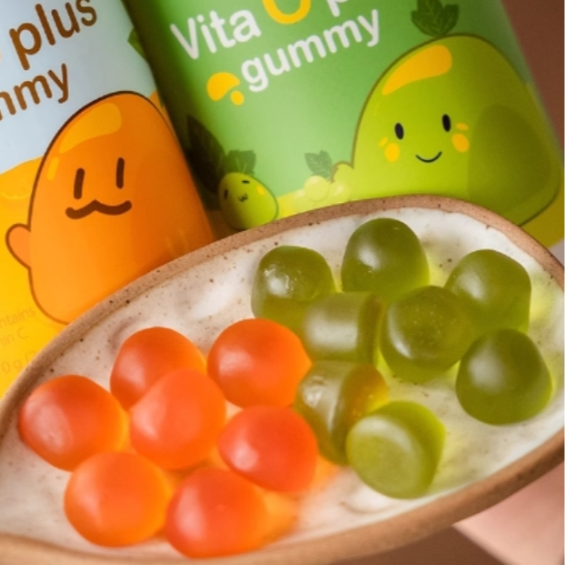 好好吃的橙子味VC软糖葡萄味软糖