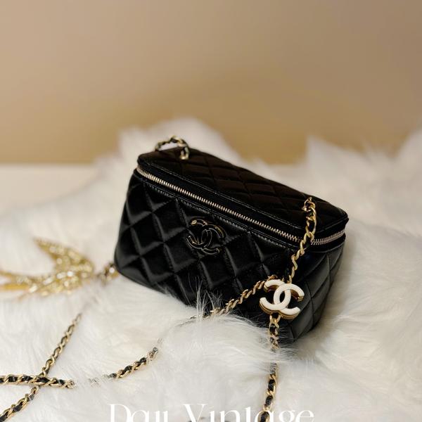 99新 Chanel/香奈儿 大吉中古3/Chanel香奈儿24a珐琅长盒子斜挎包
