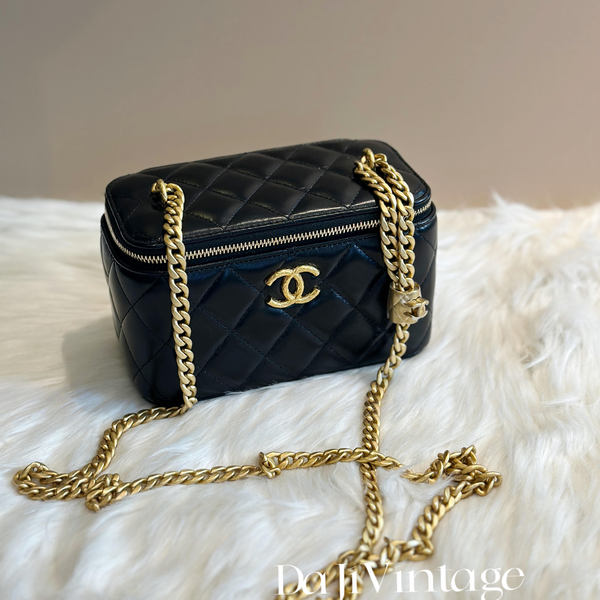 大吉中古/Chanel香奈儿金柱长盒子斜挎包