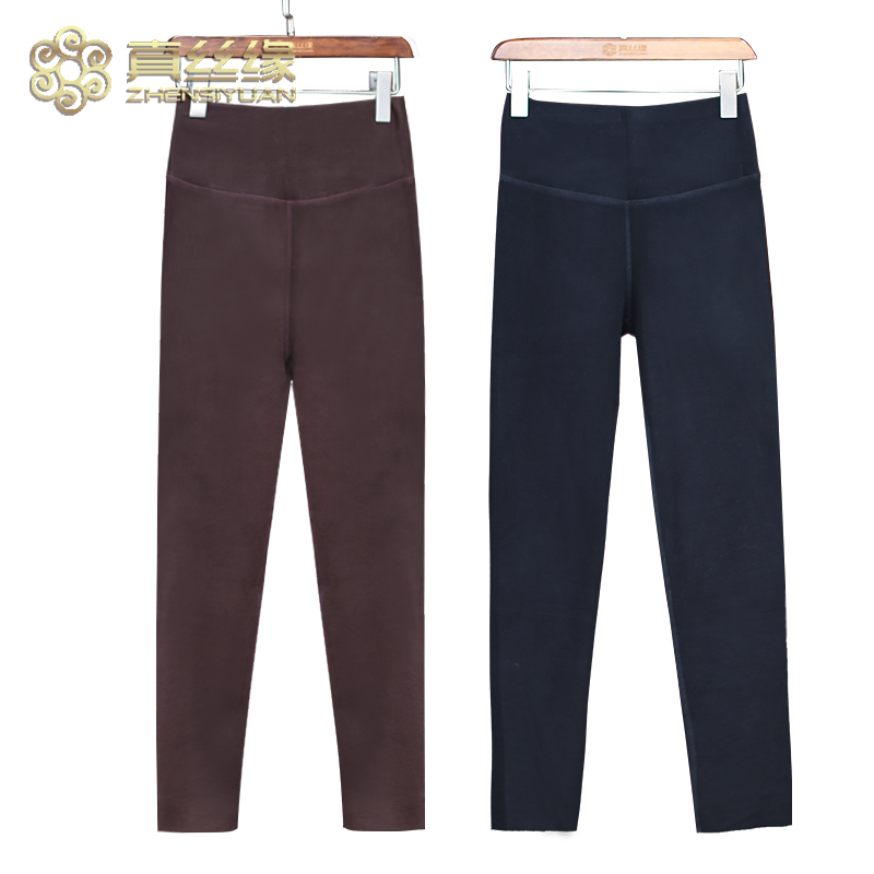 秋冬新品高腰德绒加厚加绒打底裤裤子女士宽松显瘦保暖