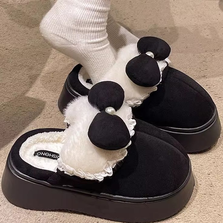 包头棉拖鞋女冬季厚底增高2024新款保暖加绒室内居家防滑棉拖冬天