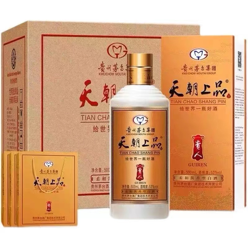 MTJK天朝上品贵人53度酱香型白酒整箱6瓶53度500