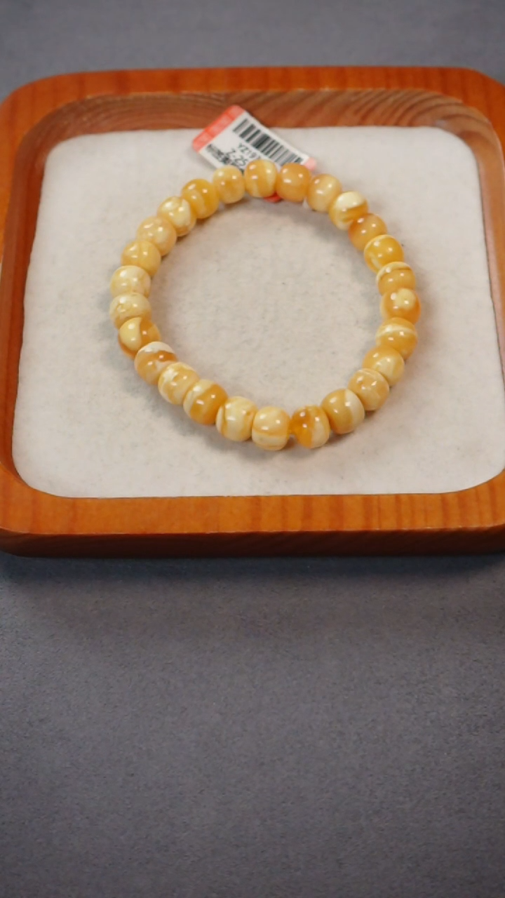 【闪购商品】琥珀手链未镶嵌花蜡老型素串