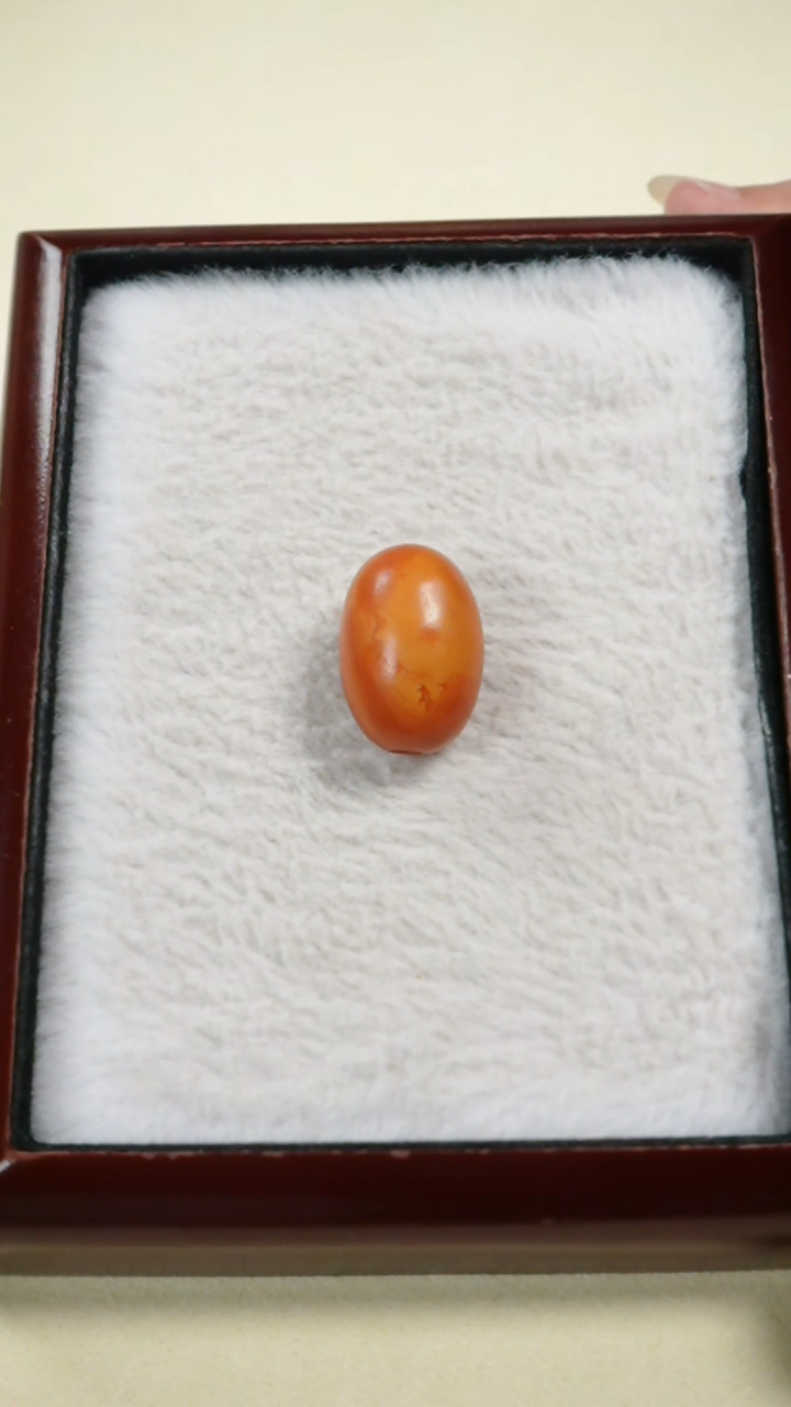 【闪购商品】琥珀颈饰未镶嵌橘皮花蜡枣珠吊坠16mm