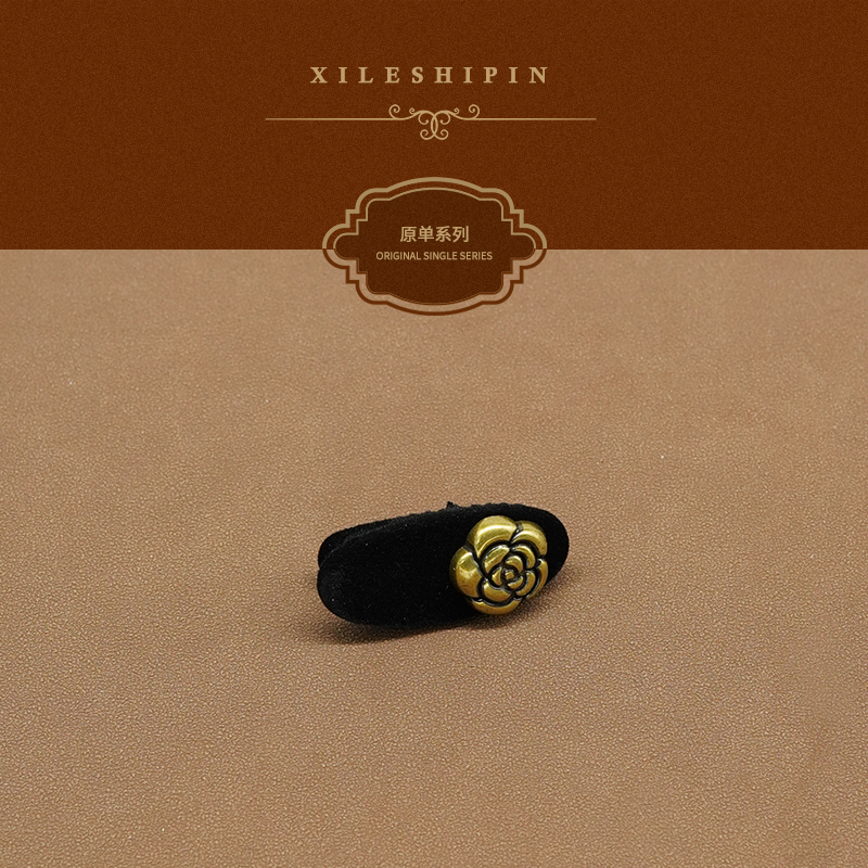 秋冬季山茶花刘海夹- 5504