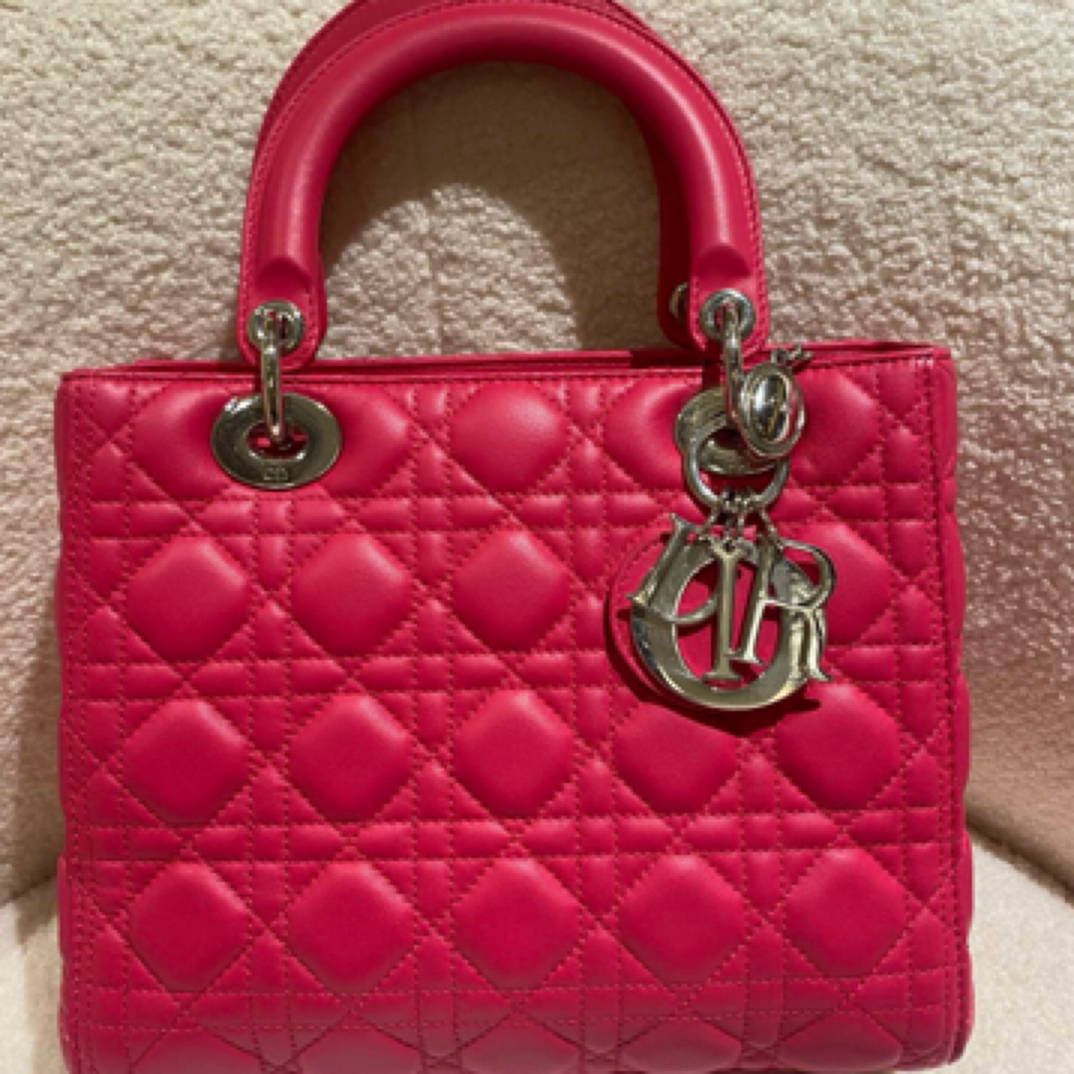 95新 DIOR/迪奥 戴妃 五格红色 /JW0576