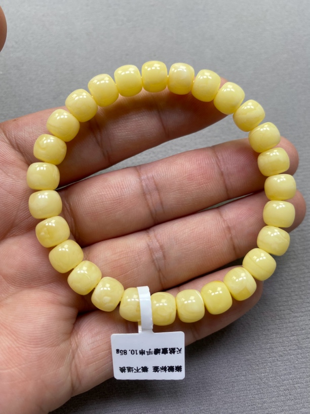 蜜蜡手串 精工老型时尚款 浓蜡妖白花蜜 福利