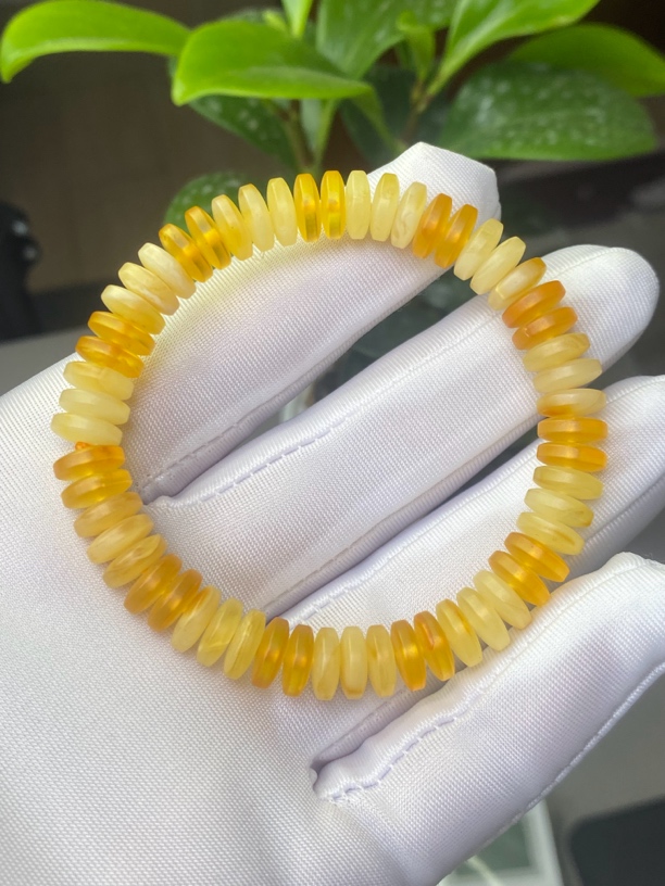 蜜蜡饼子手串、亏损特价！