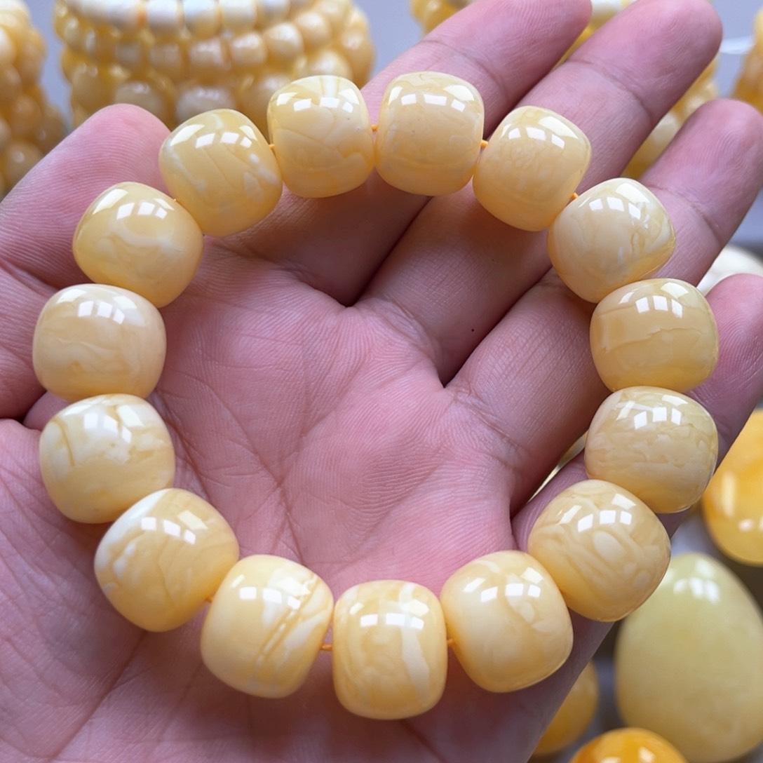 琥珀手链未镶嵌手串
