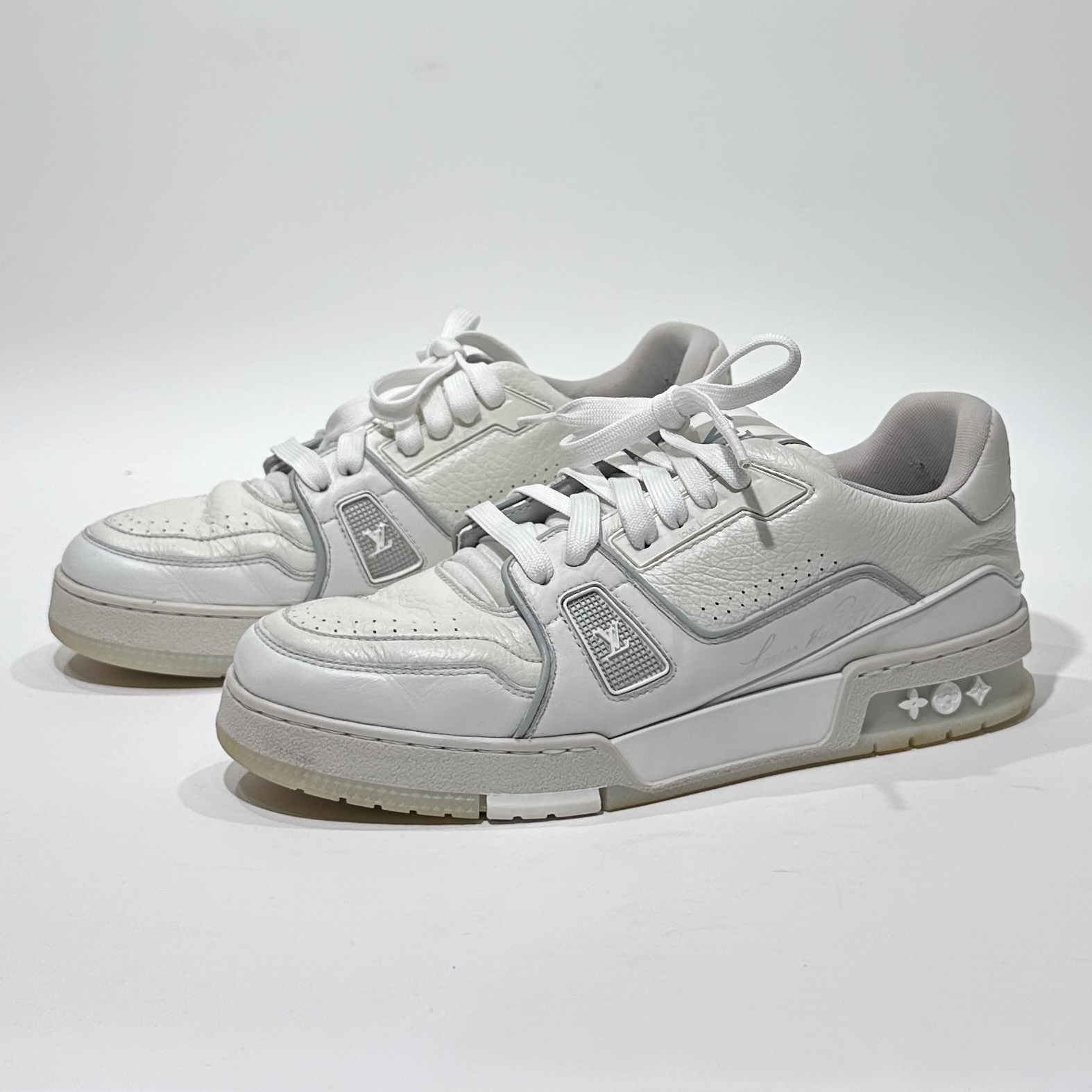 90新 LouisVuitton/路易威登 41.5码 Trainer白水泥板鞋/WX01656